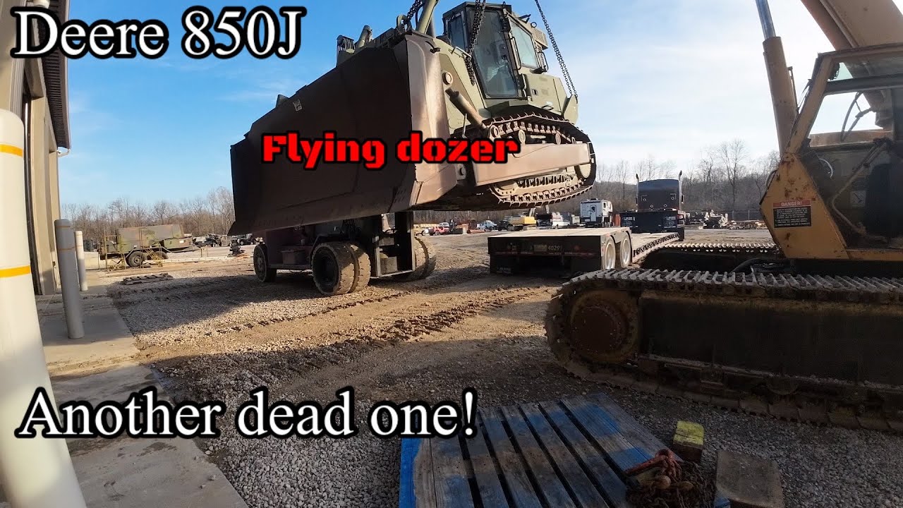 Inoperative ex military low hour John Deere 850J dozer does not run, let’s find out why! Part 1