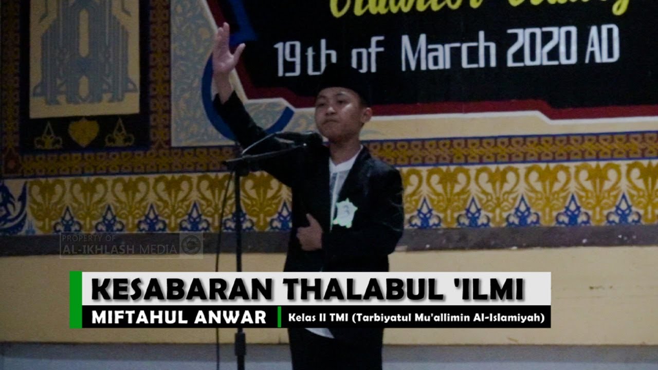 KESABARAN THALABUL 'ILMI || Pidato Bahasa Indonesia