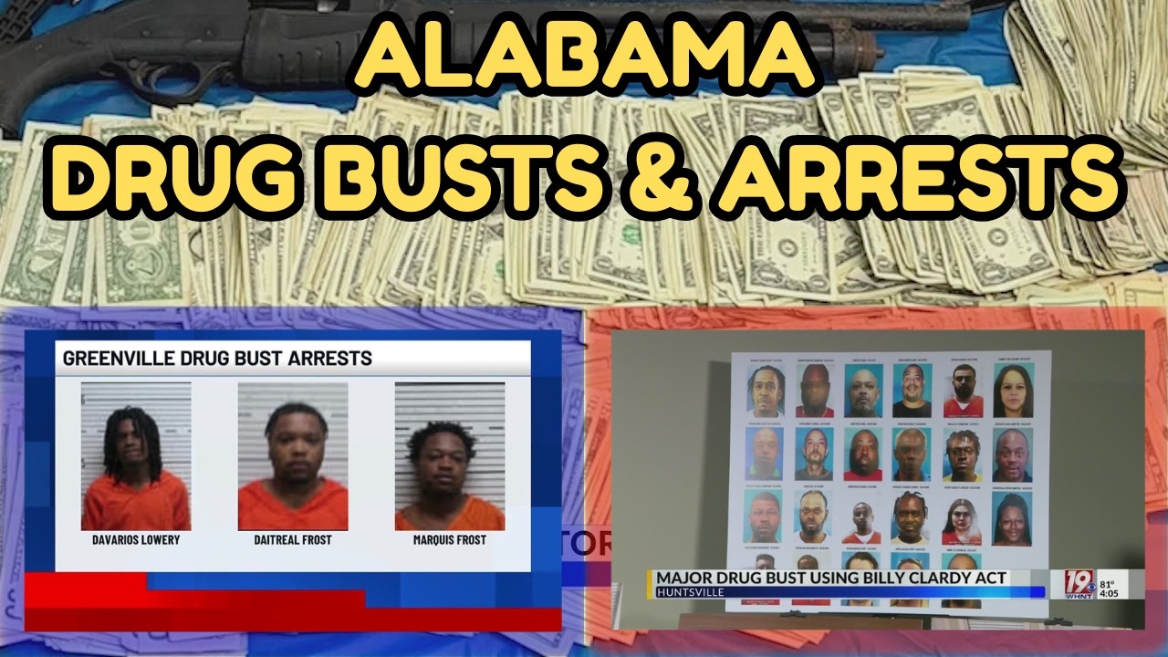 Alabama Drug Busts: Massive Statewide Crackdowns Uncovered