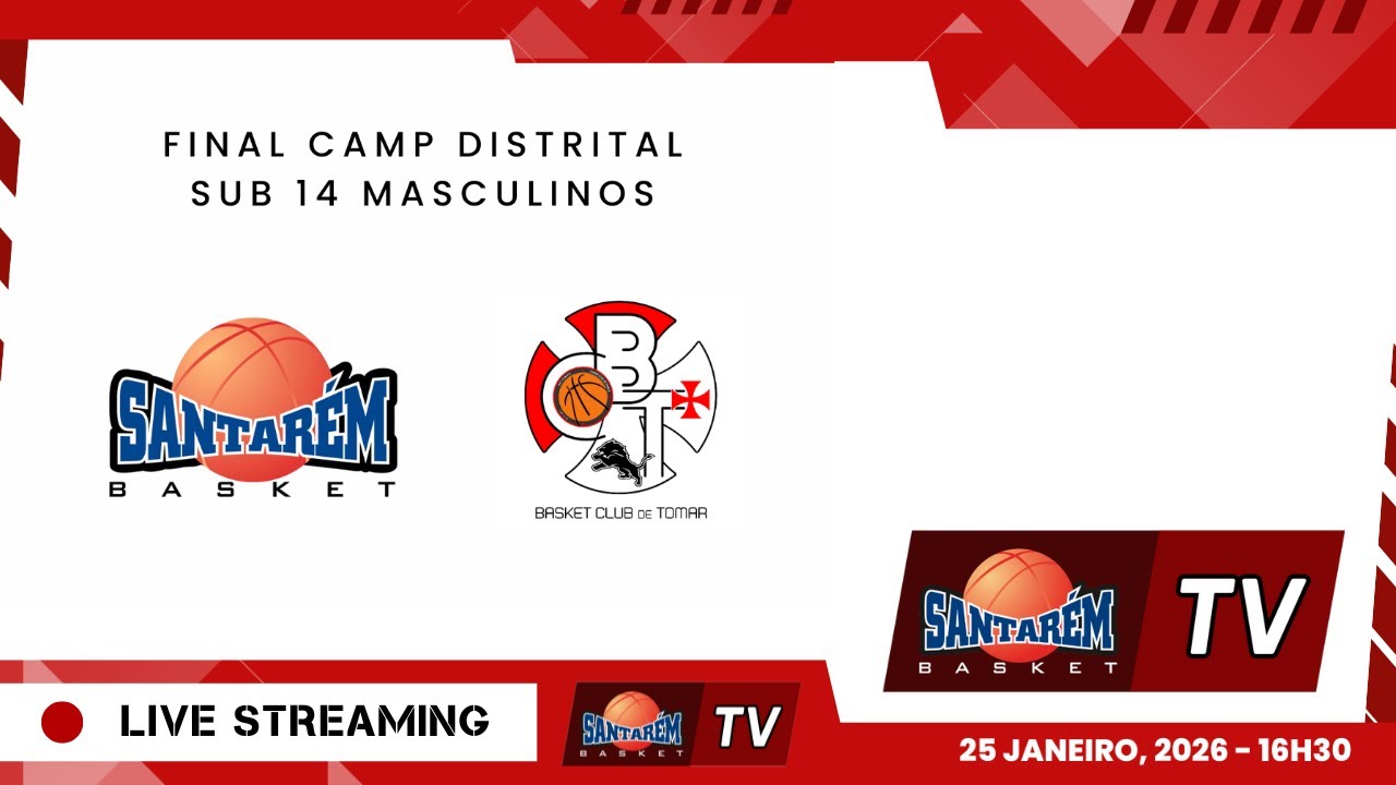 *LIVE* 🏀 SANTAREM BC x BC TOMAR - Santarém Basket TV - 25 de Janeiro de 2026