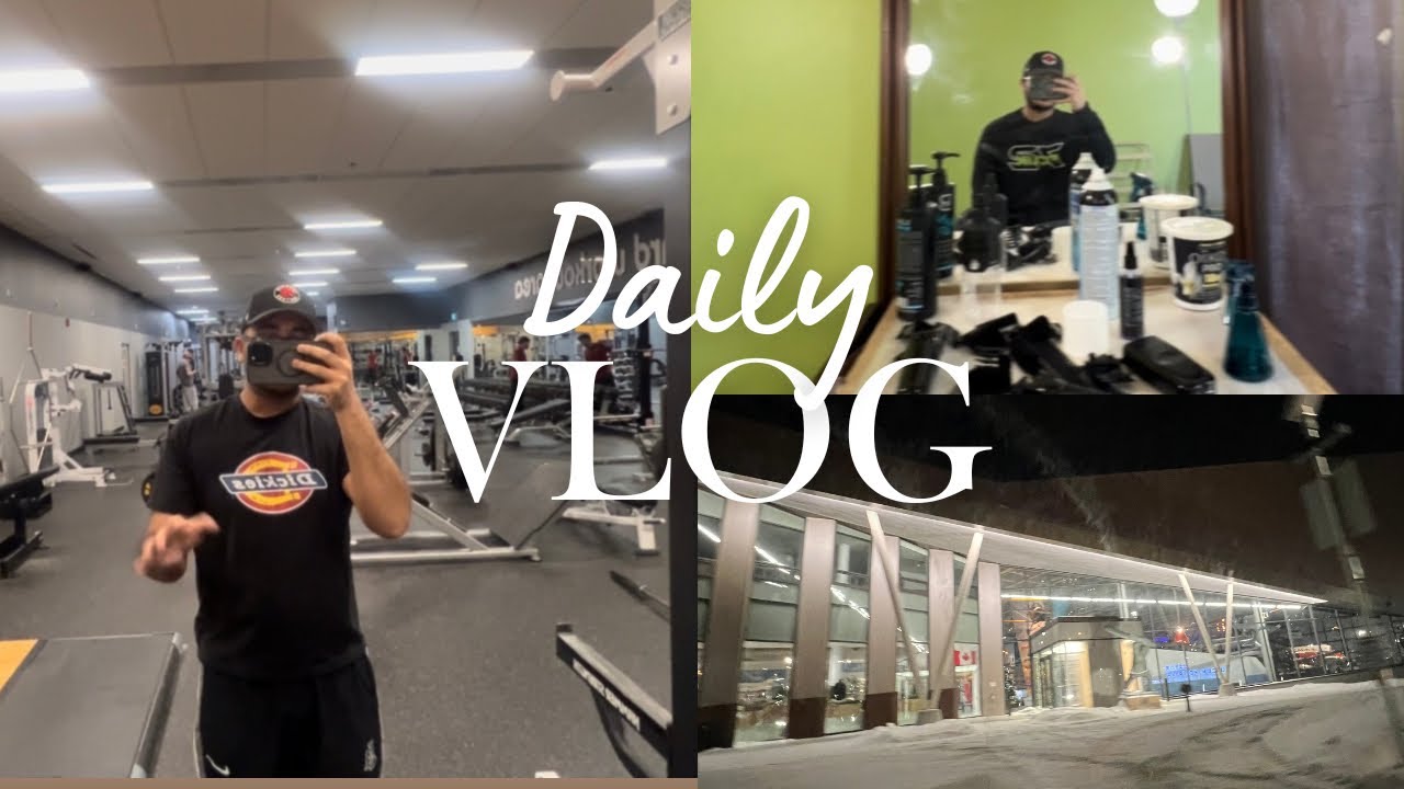 (Daily vlog) fresh haircut and back gym session 🇨🇦