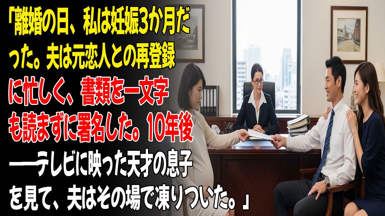 💕「元恋人への未練から、目も向けずに離婚届に署名した――10年後、総裁がテレビで天才の息子を目にし、後悔の中で愕然とする。」😮...ㅣ黄昏恋ㅣ老後の物語ㅣ再婚