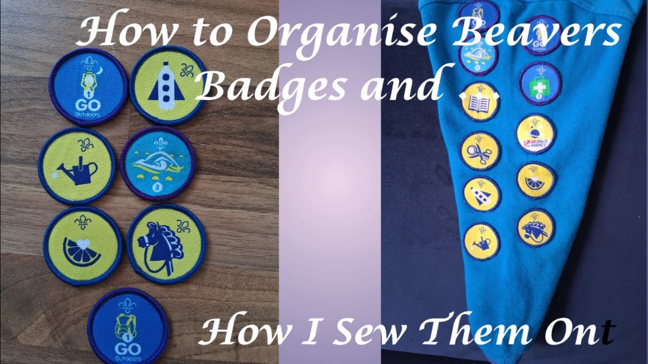 How to Organise Beavers Badges on Beaver Jumper and How I Sew Them On