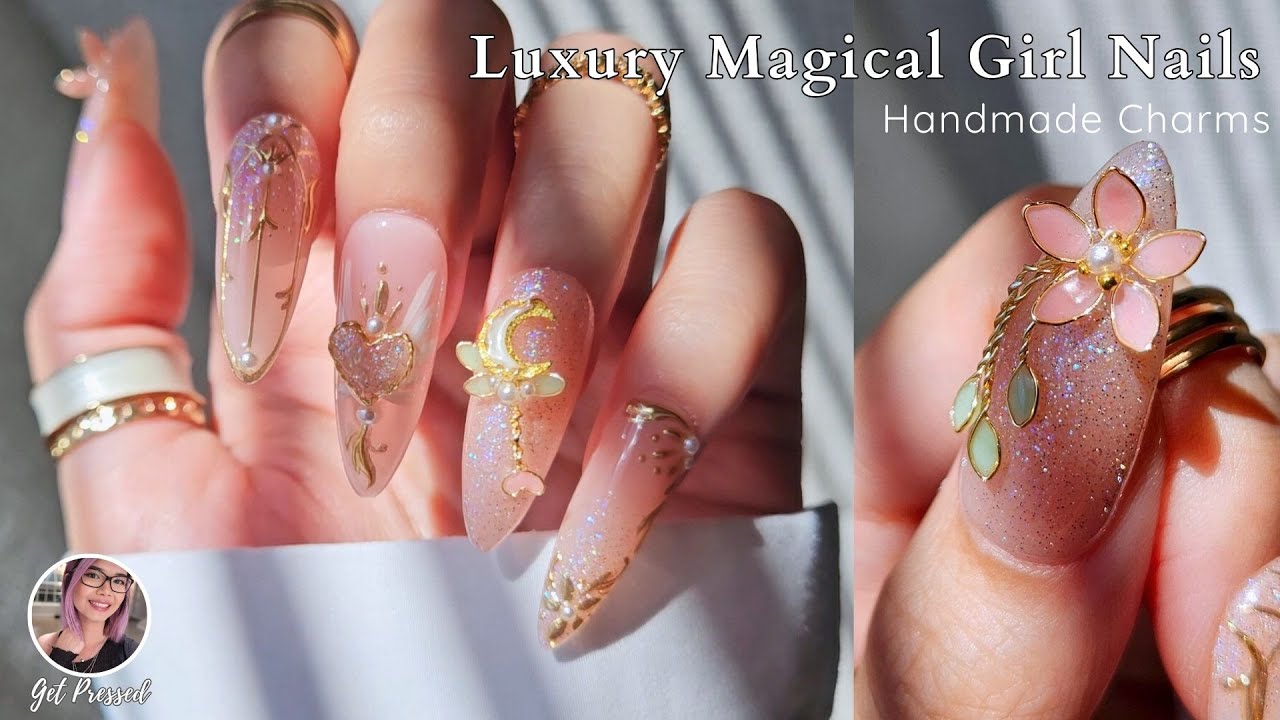 Ногти в стиле «Сейлор Мун» с подвесками ручной работы — мой лучший набор! 💫⭐🔮 + Шикарная коллекци...