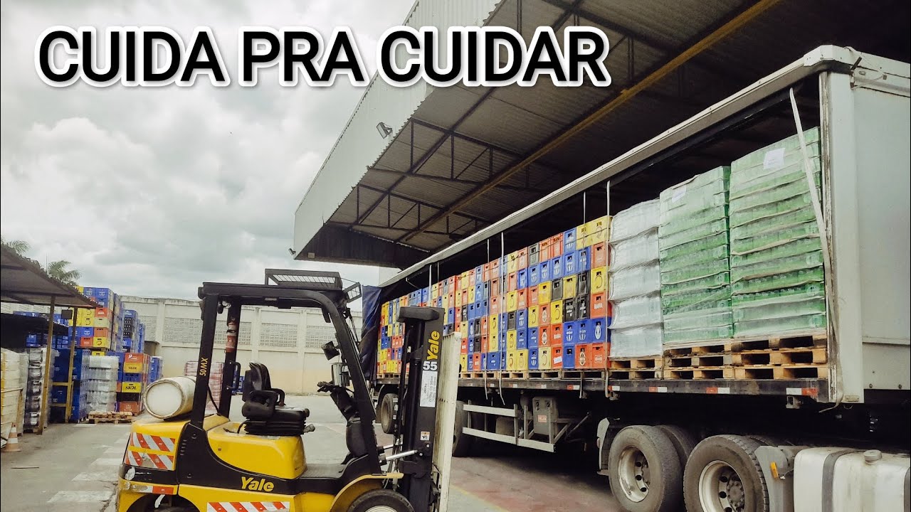 Descarregamento de empurrada - Paletes de 600ml o terror dos empilhas 😂