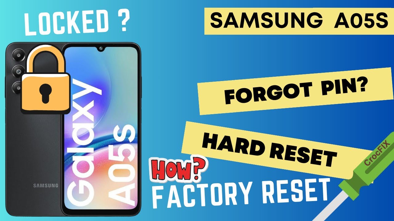 Samsung A05S / Снятие блокировки экрана / Разблокировка / Сброс настроек к заводским / Полный сброс