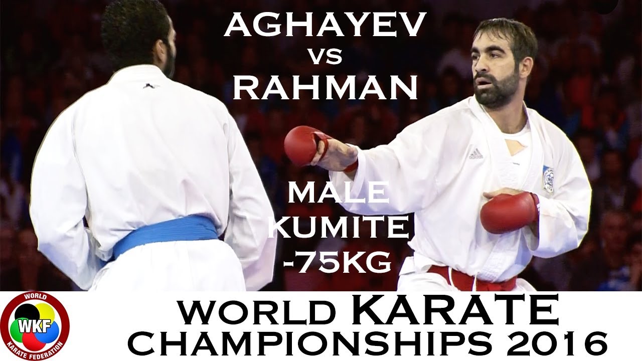 FINAL. Male Kumite -75kg. AGHAYEV (AZE) vs RAHMAN (EGY). 2016 World Karate Championships