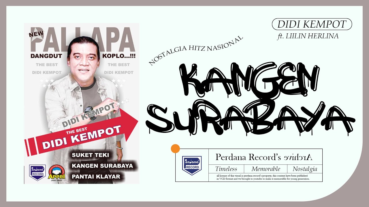 Didi Kempot Ft Lilin Herlina ft New Pallapa - Kangen Surabaya (Official Music Video)