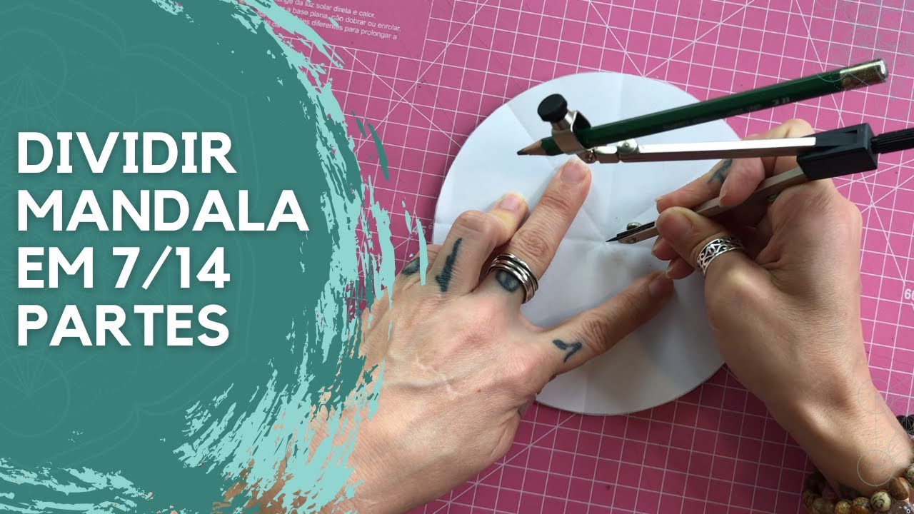 DIVIDINDO em 7/14 PARTES iguais suas Mandalas/ Círculos | Taty Alencar