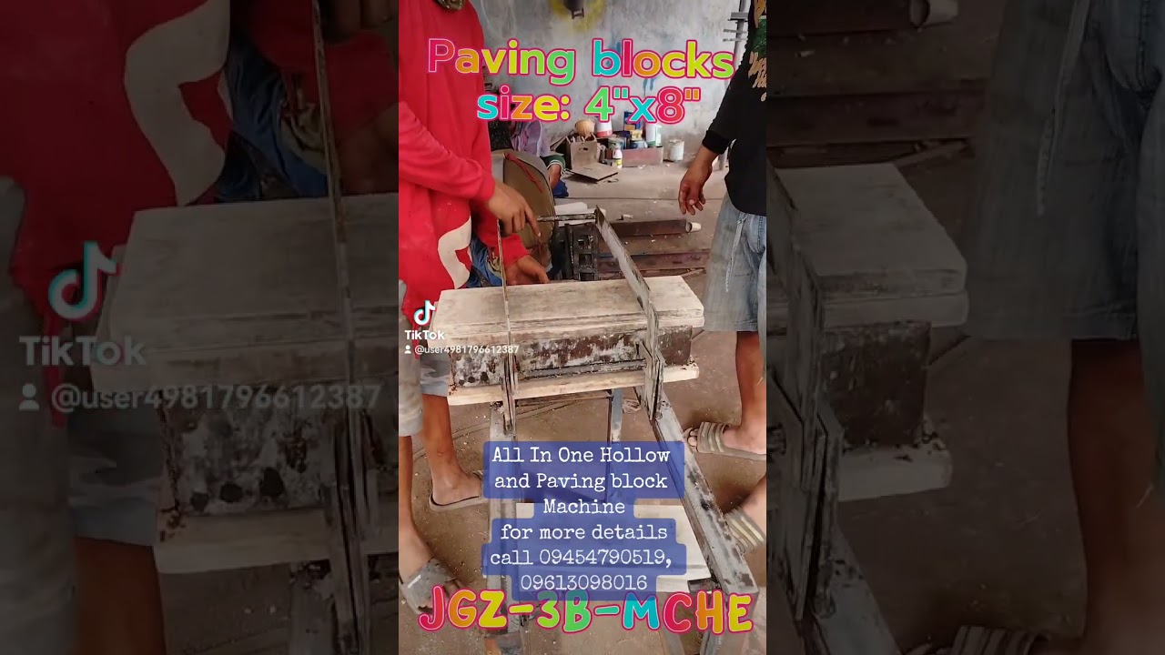 Double Vibrations Hollowblock and Pavingblock Making Machine, JGZ-3B-MCHE
