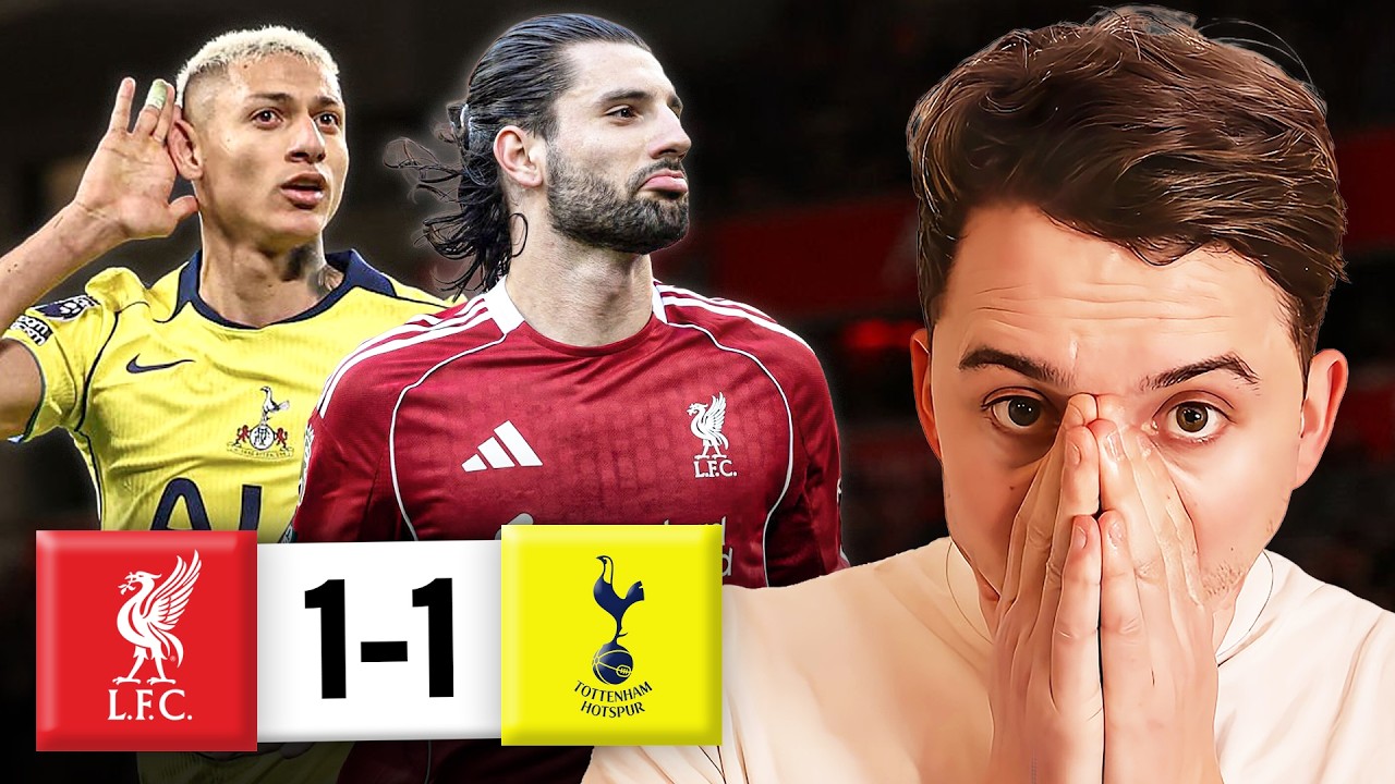 RICHARLISON SAVES TOTTENHAM! Last-Minute Goal vs Liverpool! Liverpool 1-1 Tottenham
