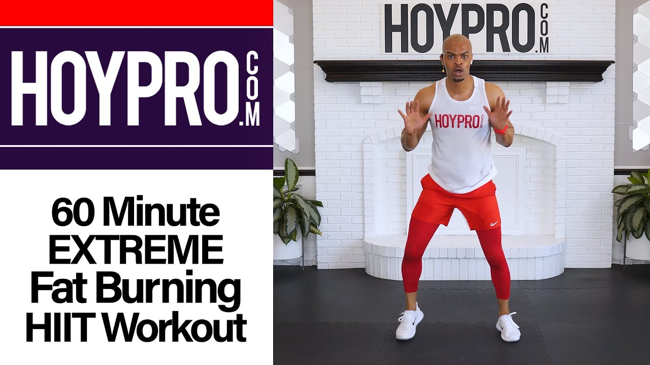 60 MIN EXTREME Fat Burning HIIT Pyramid Workout (No Equipment)