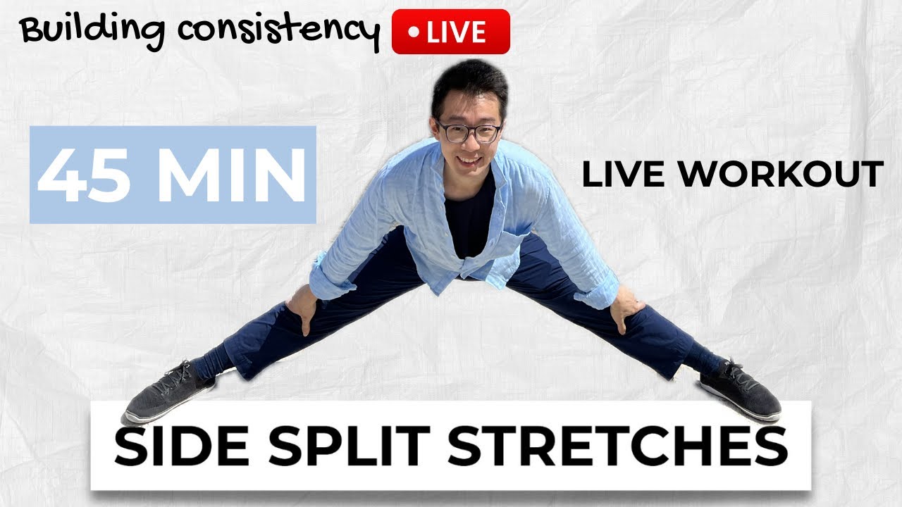 8 Stretches For Lower Body and Middle Splits Stretching (Beginner Friendly)