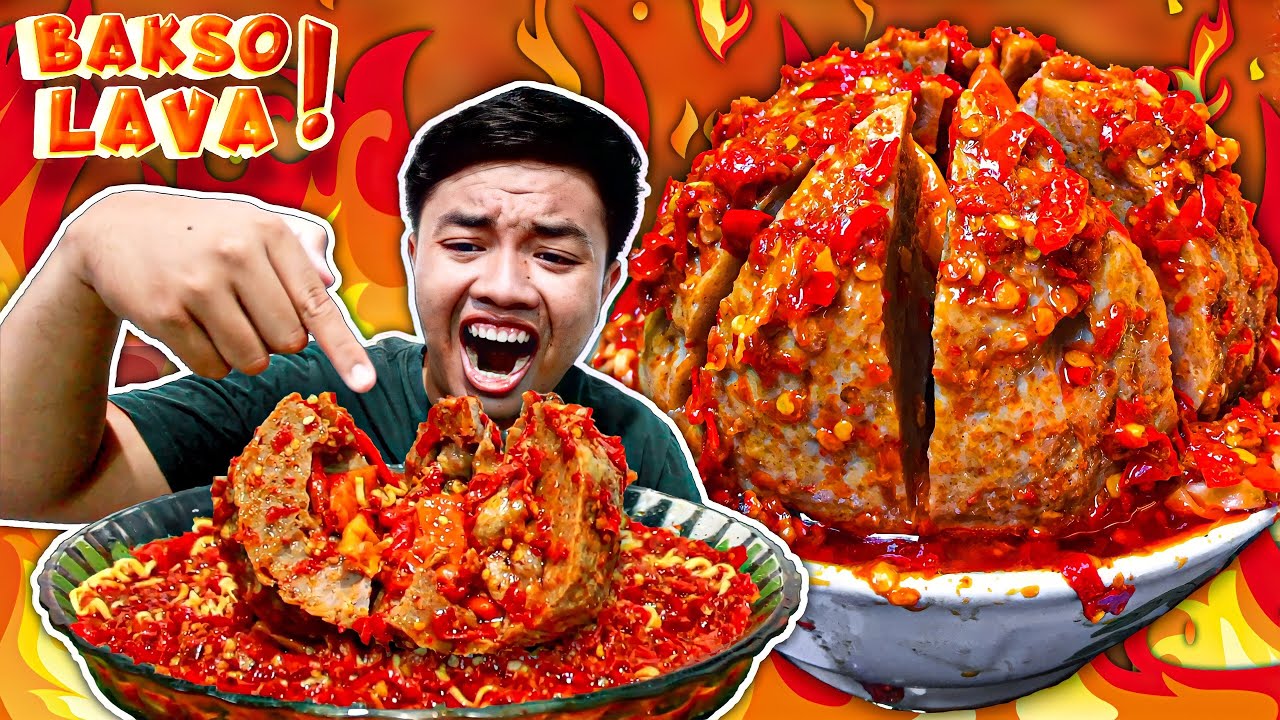 MUKBANG BAKSO LAVA PEDAS BERANAK CABE | ASMR BAKSO PEDAS