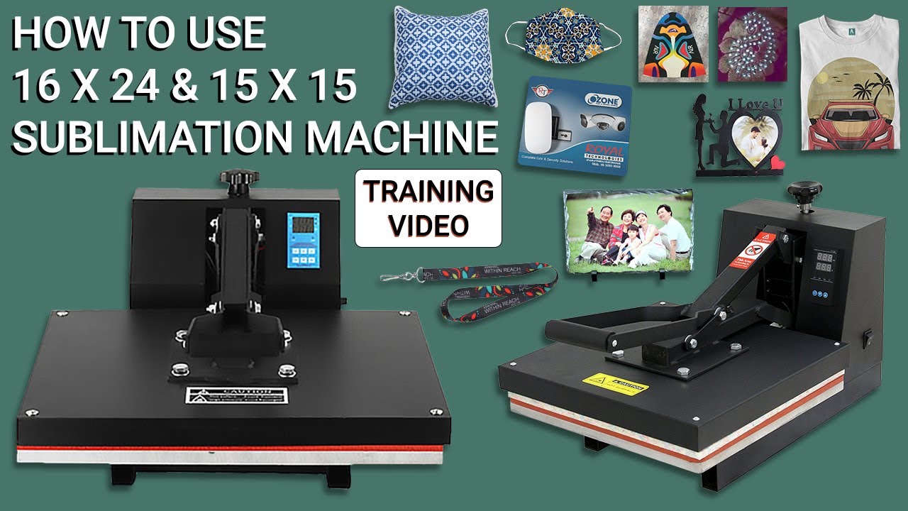 How to use 16 x 24 Sublimation Printing Machine & 15 x 15 heat press machine,  Appareltech !