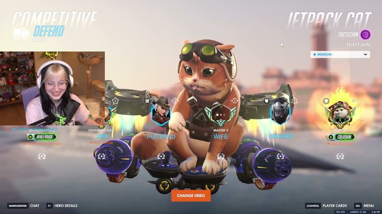 50 Elims! RANK 4! Aspen Pro Jetpack cat Gameplay Season 1 Overwatch 6v6