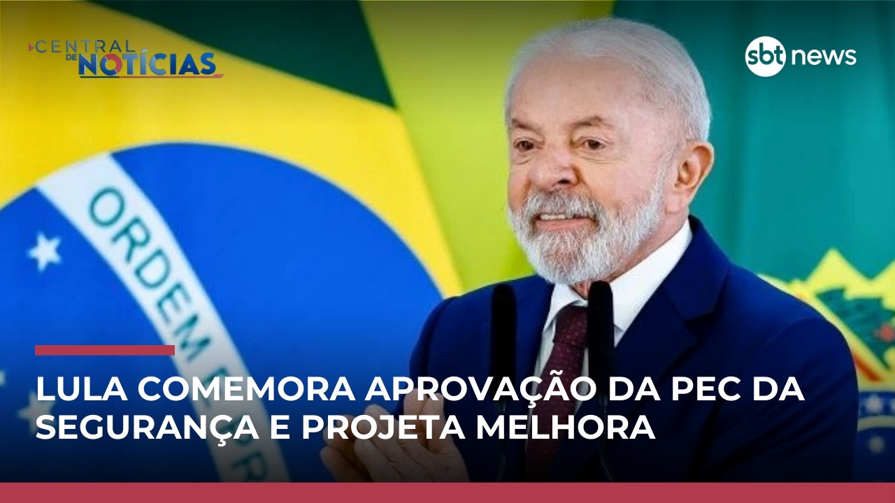Lula celebra aprovação da PEC da Segurança e vê melhora no combate ao crime | #CentraldeNotícias