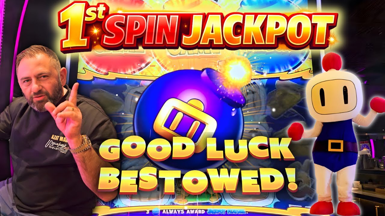 😳 1st SPIN JACKPOT on the NEW BOMBERMAN BLAST… THIS NEVER HAPPENS!
