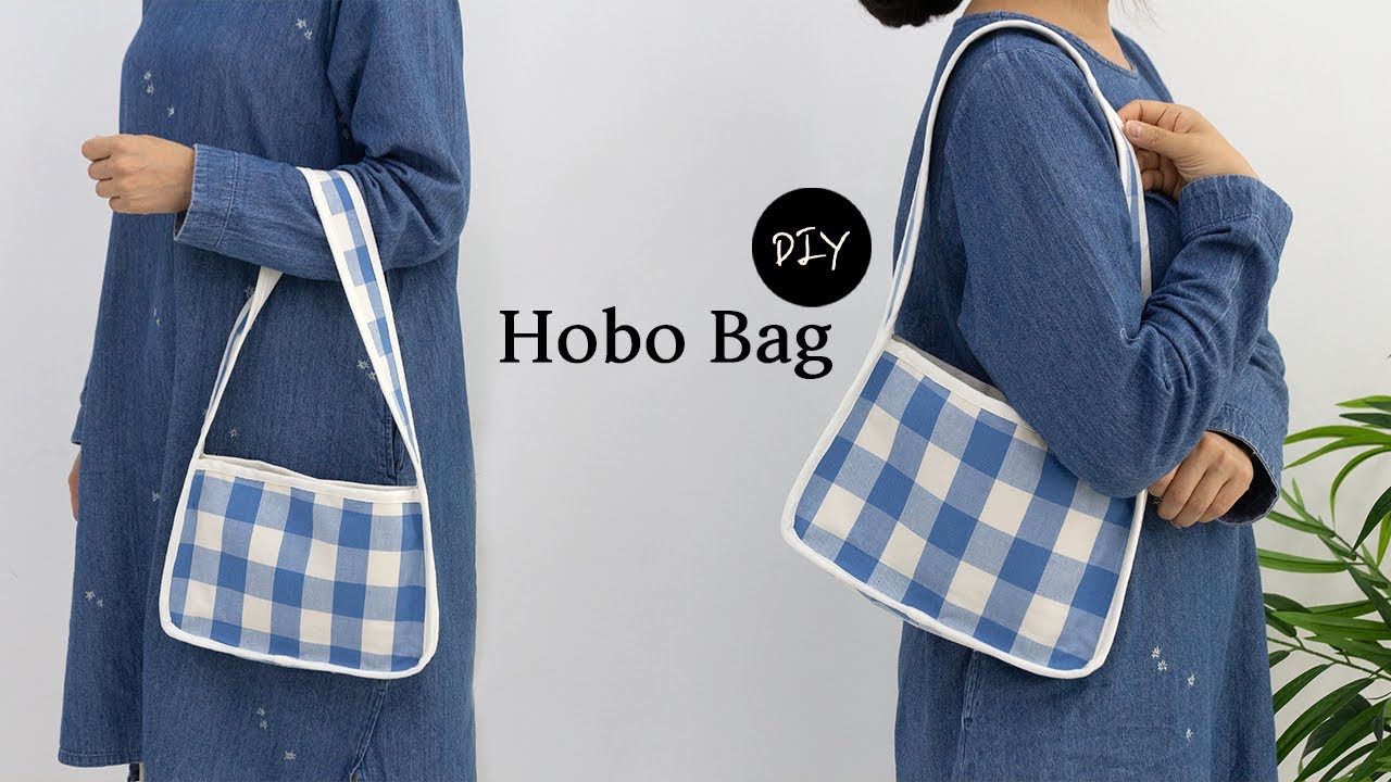 DIY 호보백 만들기 | 여름 데일리 가방으로 들기 좋은 체크 숄더백 만드는 방법 | How to make a hobo bag [천가게TV]