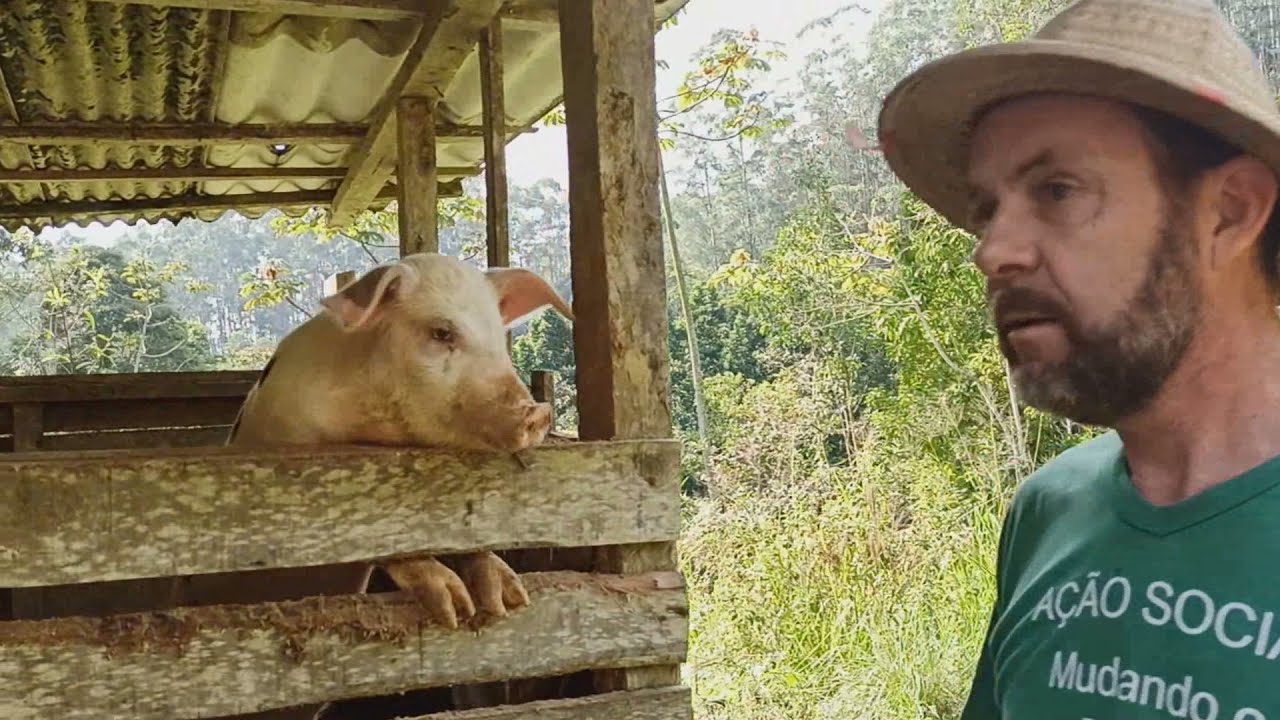 Constru&iacute;mos um rancho & Salvamos uma vaca - Leonel Novack