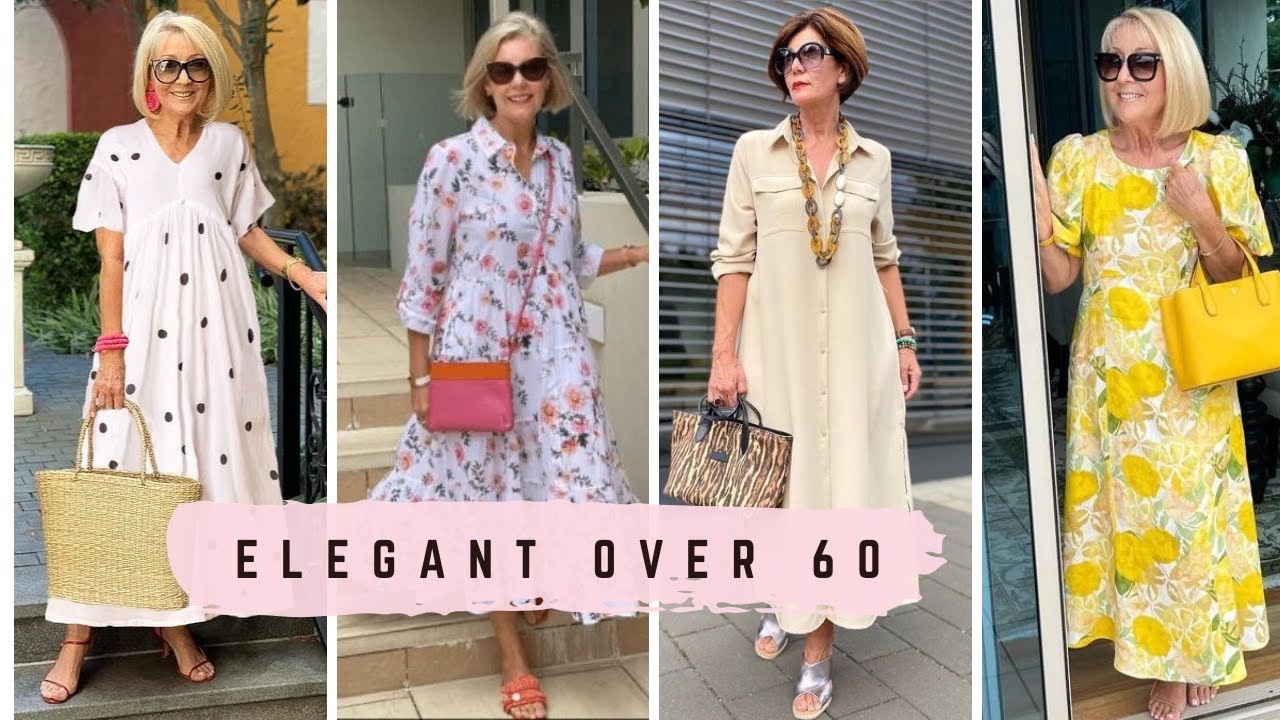 Натуральные модели для женщин старше 50, 60 и 70 лет | Летняя мода 2025 для зрелых женщин