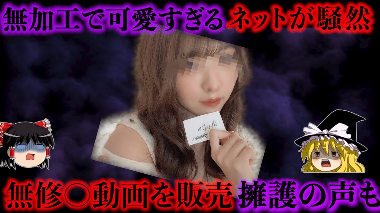 【騒然】可愛すぎると話題！無修〇動画を販売するも稼いだお金は少額。賛否別れるも日本では犯罪…をゆっくり解説