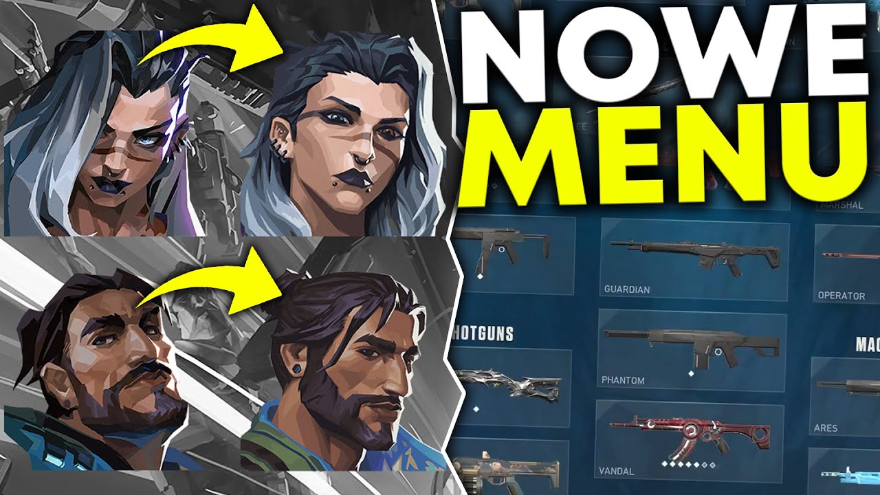 NOWE MENU ORAZ NOWE IKONY POSTACI w VALORANT!