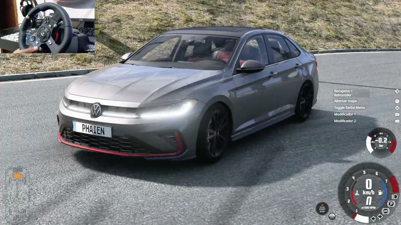 Volkswagen Jetta GLI 2.0 TSI - BeamNG.drive - Logitech G920 Gameplay