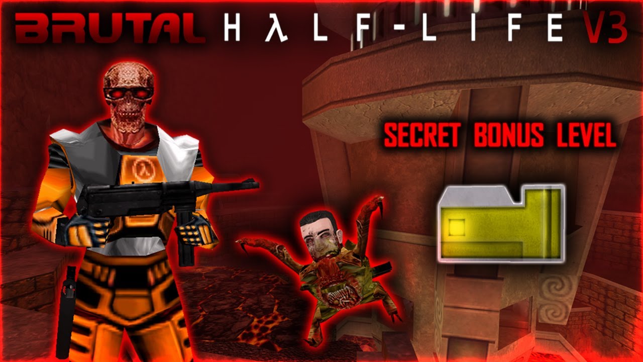 [Brutal Half-Life V3 Secret Bonus Level] Mod Full Walkthrough 1440p60