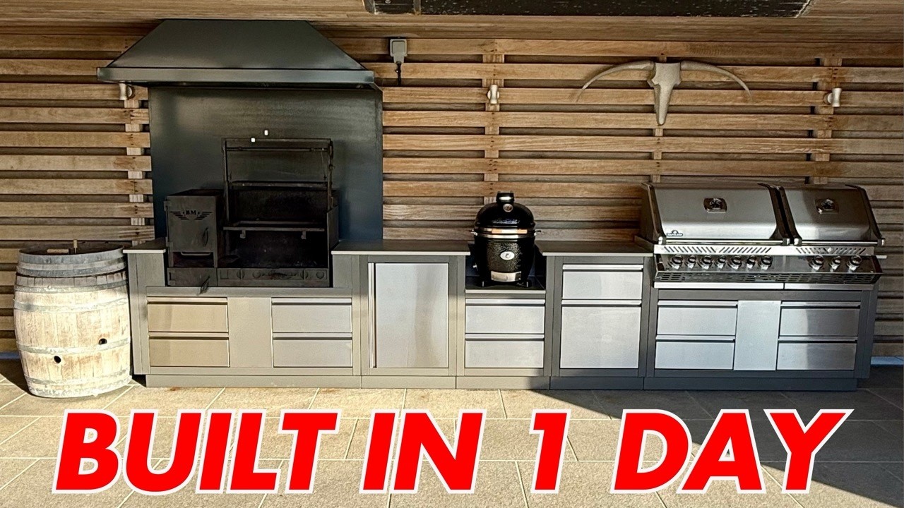 HOW TO BUILD AN OUTDOOR KITCHEN IN 1 DAY