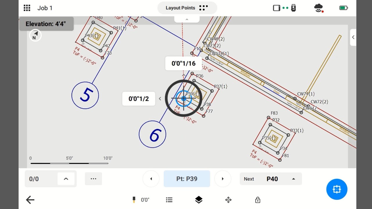 How to Layout Points in Topcon Digital Layout