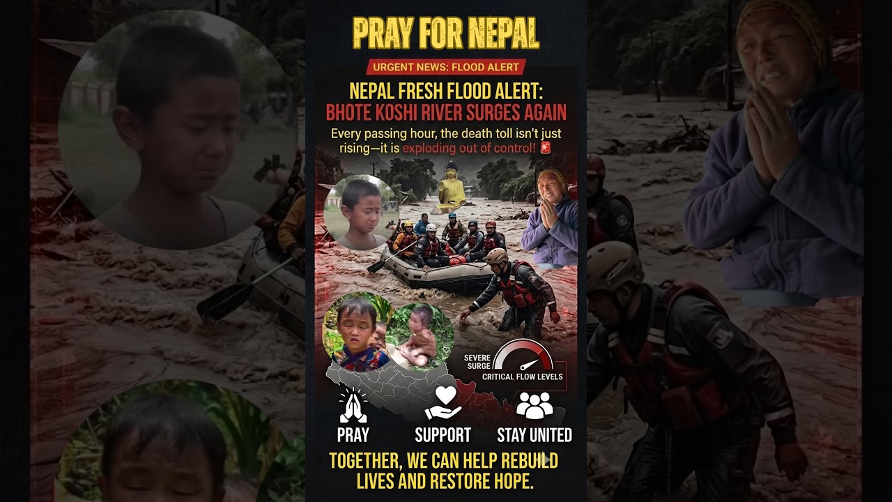 🚨 Nepal Fresh Flood Alert: Bhote Koshi River Surges Again
