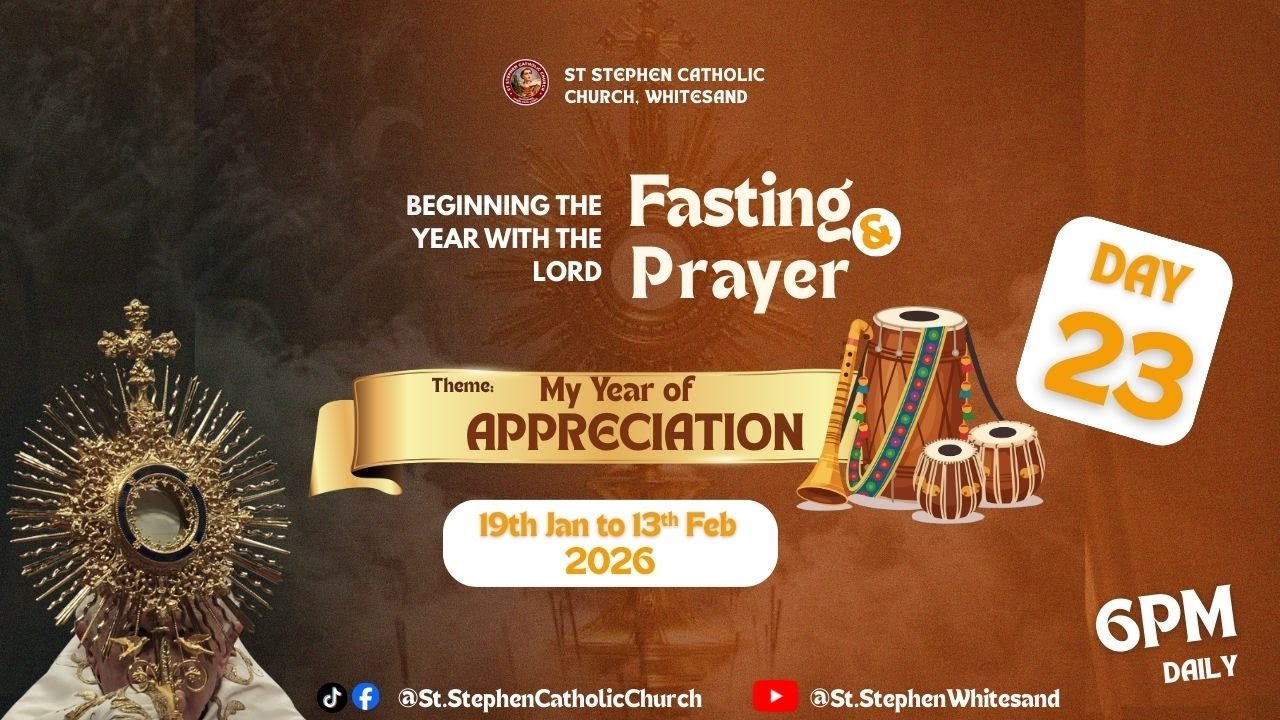 DAY 23 || NEW YEAR PRAYERS & CATHOLIC MASS OF THE DAY 10-02-2026 @StStephenWhitesand
