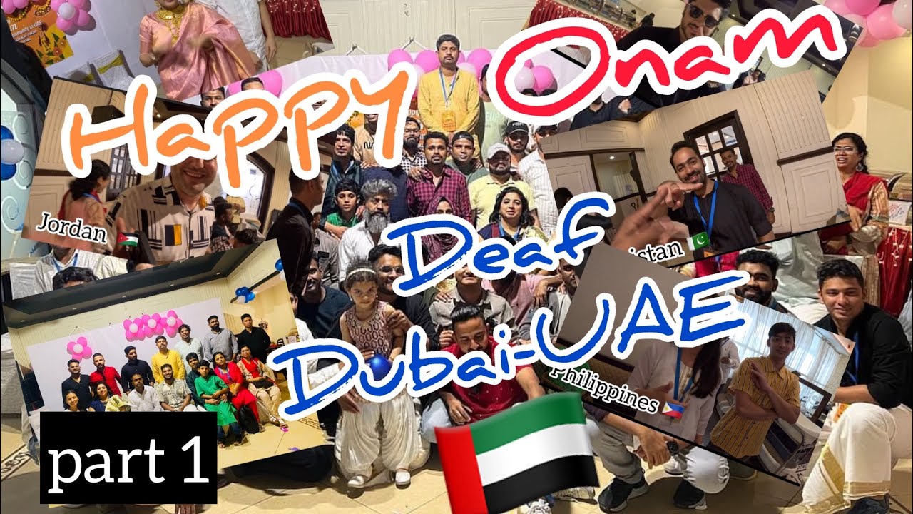Нарру Onam Festival Deaf Community in UAE🇦🇪 Part 1