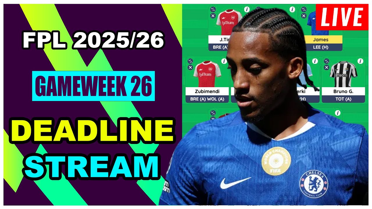FPL Double Gameweek 26: DEADLINE STREAM | Live Q&A | Fantasy Premier League Tips 2025/26
