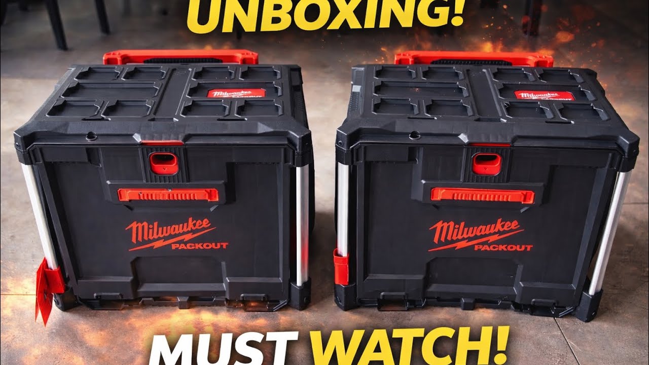 Milwaukee Packout Rolling Drawer Tool Box unboxing!