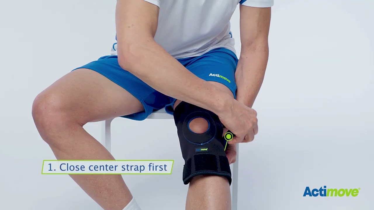 How To Apply | Actimove Sports Edition Knee Support Open Patella Adjustable