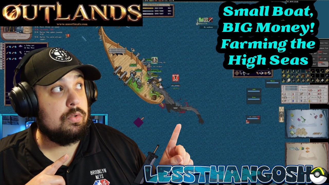 Easy Gold Farming the Seas | Small Boat, No Problem! [Ultima Online Outlands]