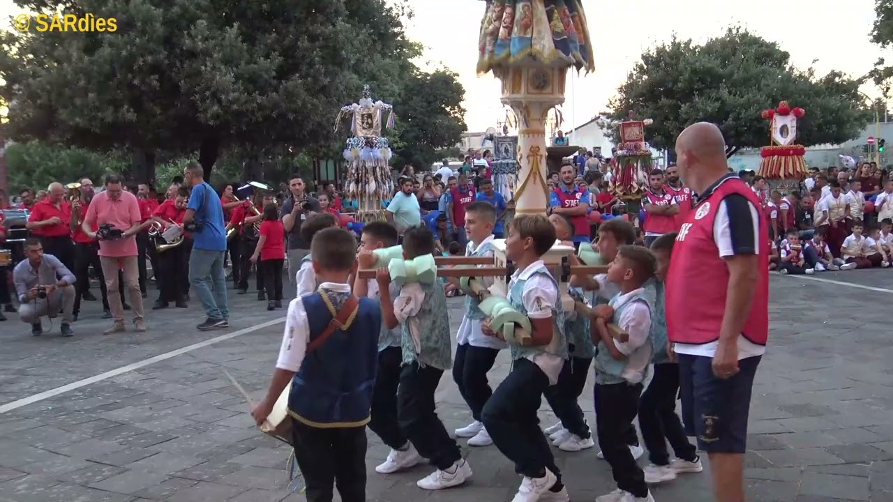 Sassari, 4 agosto 2022 - I Piccoli Candelieri da corso Vico a Santa Maria