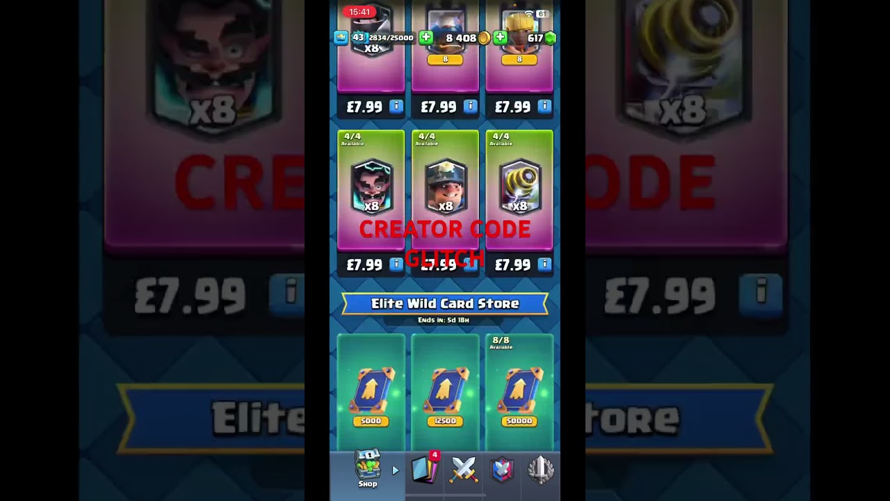 Creator Code Glitch in Clash Royale 2025