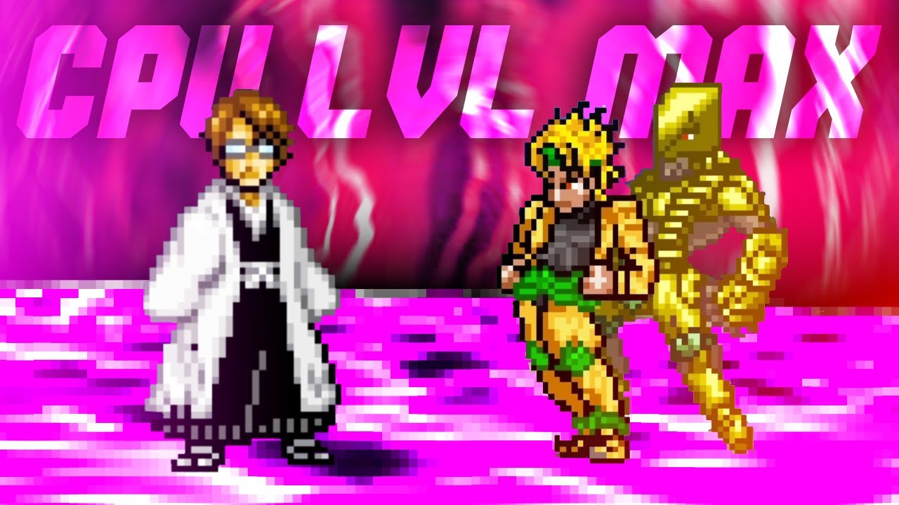 EU DESTRUÍ A CPU DO MUGEN NO LVL MÁXIMO USANDO O AIZEN DE ÓCULOS... (ATÉ ONDE EU CHEGUEI NO ARCADE?)