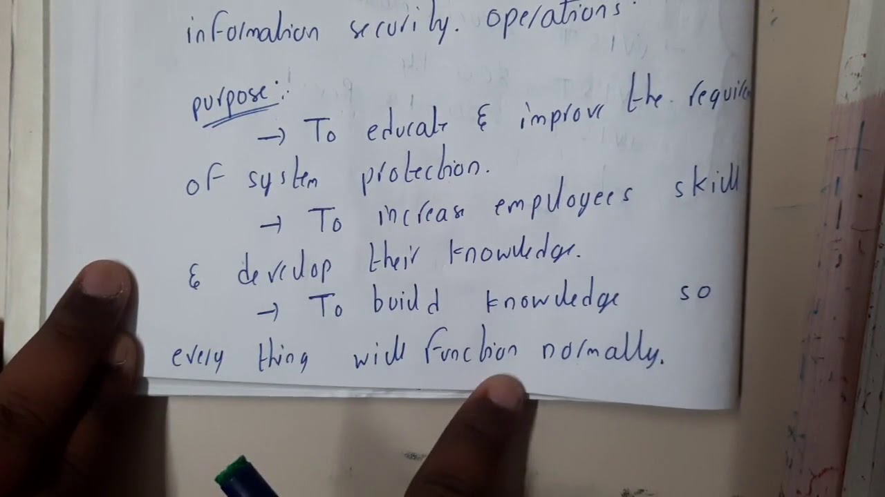 3.3 Security education training and awareness