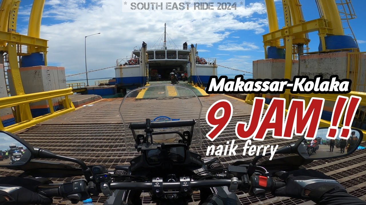 Penyeberangan Bajoe Kolaka, Touring Kendari Honda CB500X