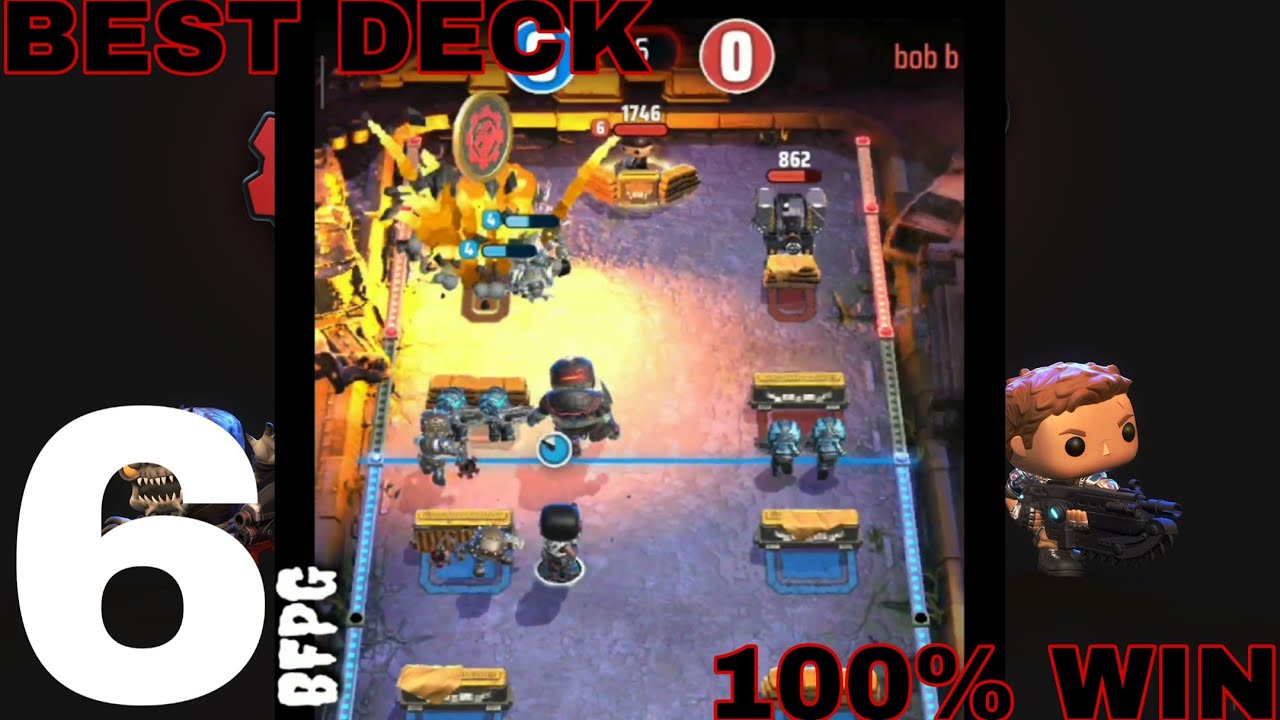 Gears Pop Best Deck Gameplay 100% Win part 6 -  (iOS, Android)
