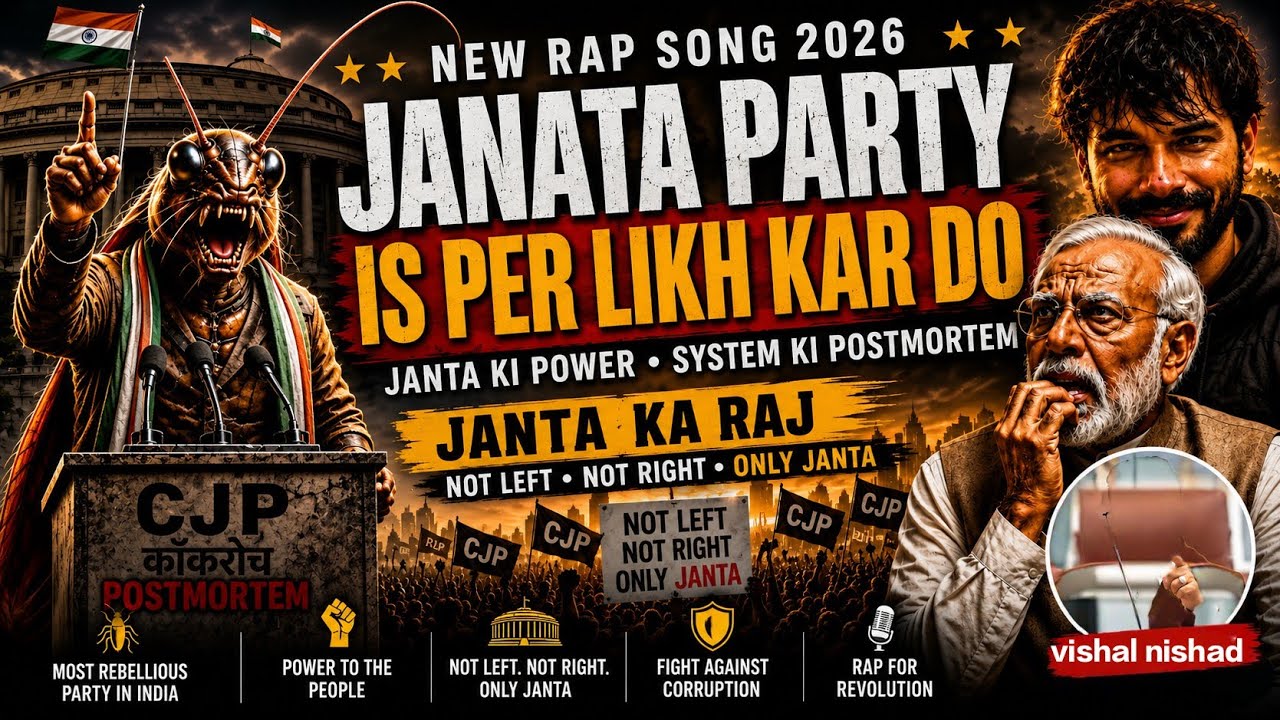 JANATA PARTY RAP 2026 🔥 | CJP Political Rap Song | Powerful Desi Hip Hop
