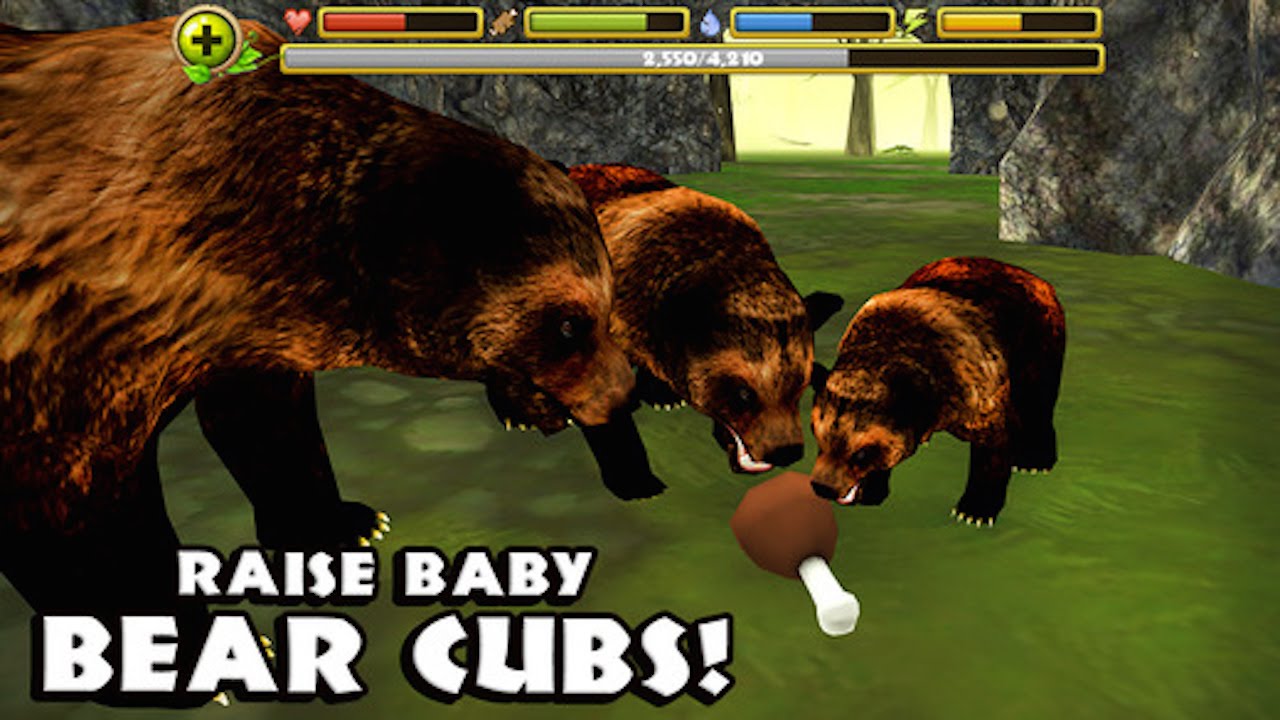 Wildlife Simulator: Bear -  By Gluten Free Games -Compatible with iPhone, iPad, and iPod touch.