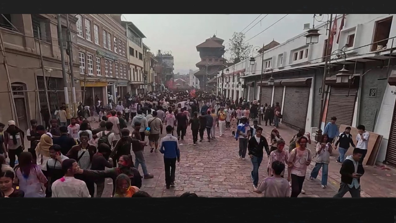 Holi 2082 New Road To Basantapur.Kathmandu