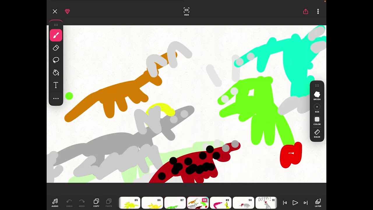 yellowm vs all bosses from dinos online #dinosonline #funny #comedy #flipaclip