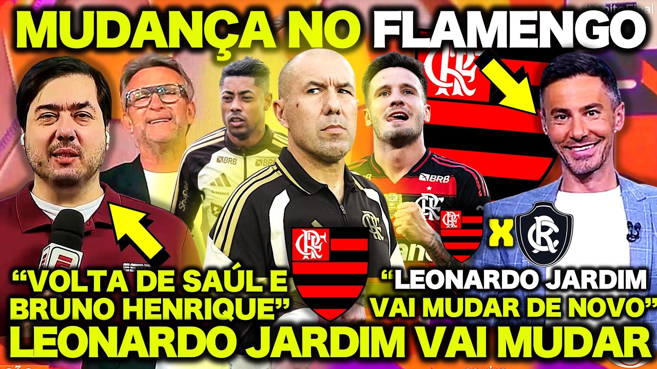 TERÇA AGITADA no FLAMENGO! RENOVAÇÃO de CONTRATO de BRUNO HENRIQUE no MENGÃO ! VOLTA DE SAÚL ! E+