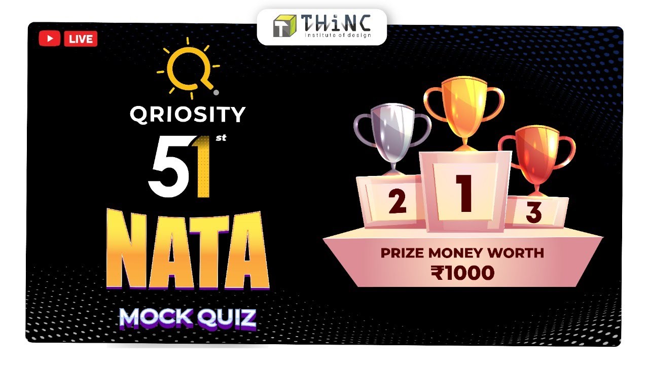 QRIOSITY QUIZ 51 | NATA MOCK QUIZ | NATA 2022 | B.ARCH EXAM PREPARATION | ARCHITECTURE ENTRANCE EXAM